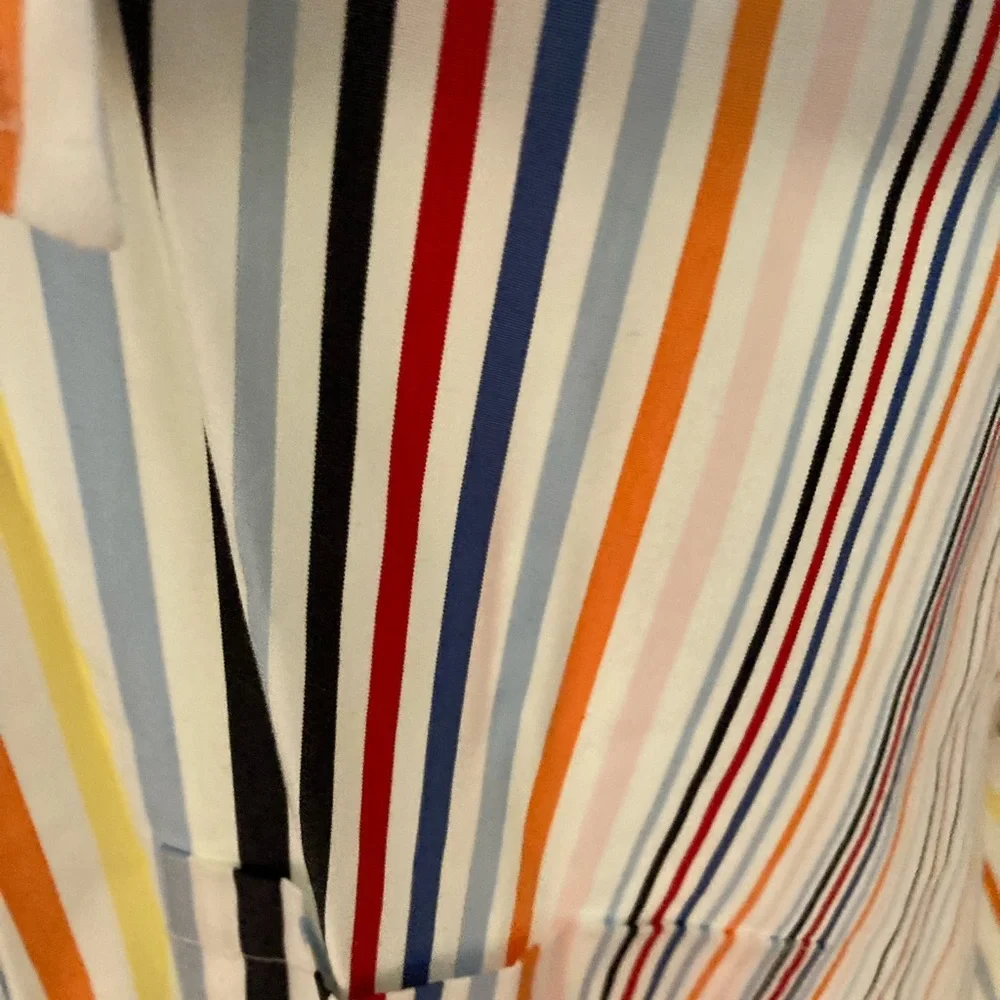 EC Hilfiger Multicolor Striped Shirt Size Large - Picture 5 of 8